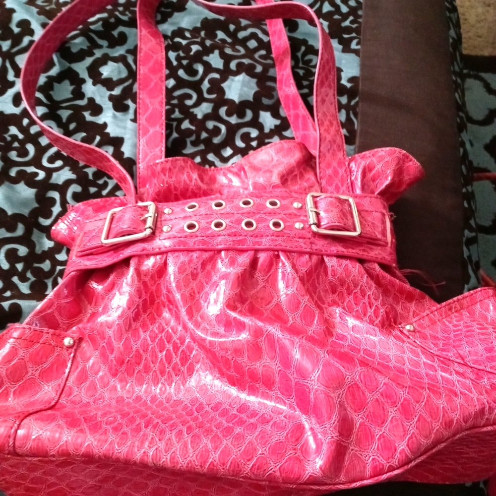 Small Pink Attention Brand handbag